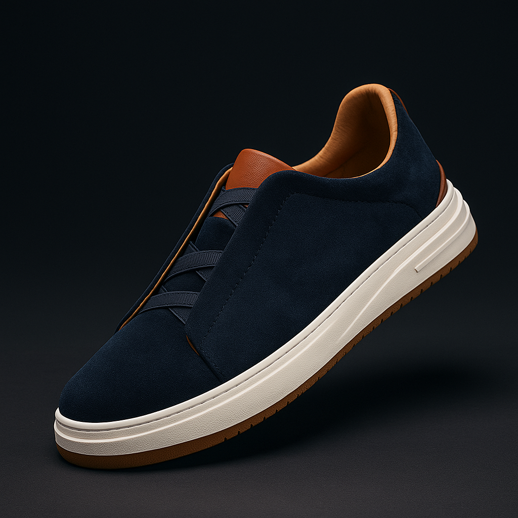CHAUSSURES SANS LACETS EN DAIM POUR HOMME