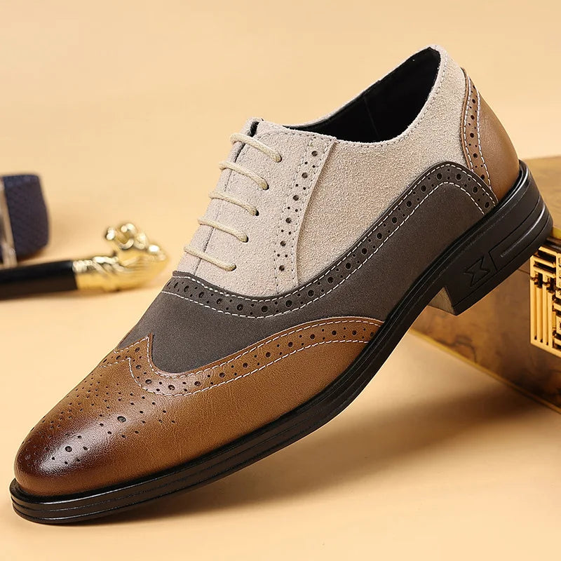 CHAUSSURES À LACETS BROGUE POUR HOMME
